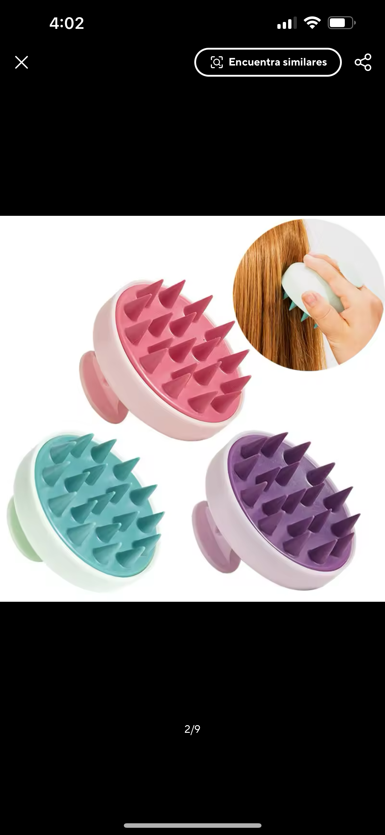 Scalp Massage Brush / Cepillo masajeador de cuero cabelludo