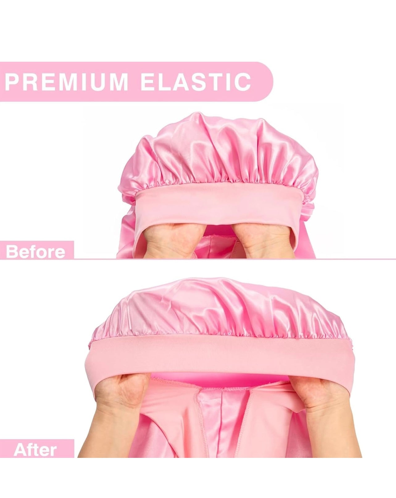 Gorro de Satén Largo Anti-Frizz / Long Anti-Frizz Satin Cap