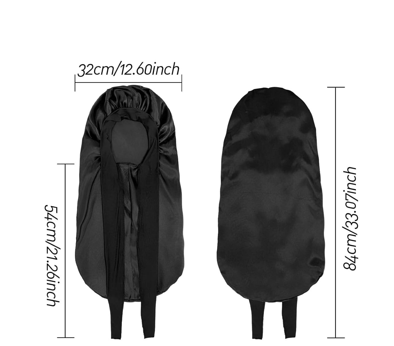 Gorro de Satén Largo Anti-Frizz / Long Anti-Frizz Satin Cap