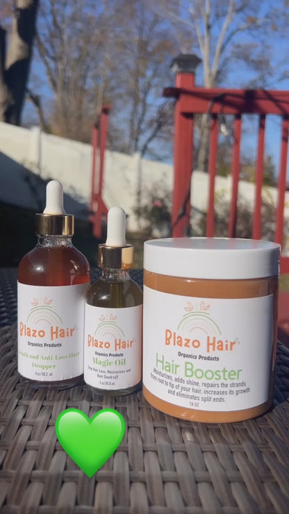 Trío: Dropper-Magic Oil-Hair Booster